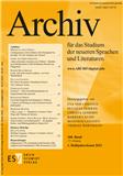 Archiv für das Studium der neueren Sprachen und Literaturen（或：ARCHIV FUR DAS STUDIUM DER NEUEREN SPRACHEN UND LITERATUREN）《语言与文学研究档案》