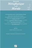 Revue de Métaphysique et de Morale（或：REVUE DE METAPHYSIQUE ET DE MORALE）《形而上学与道德杂志》